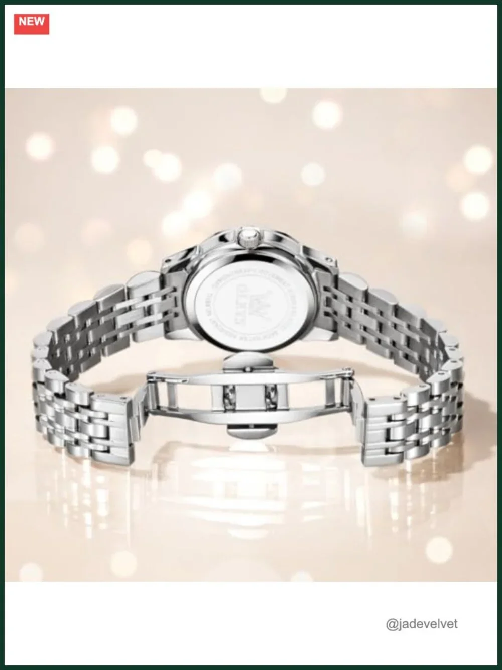 Women's Analog Quartz Stainless Steel Wrist Watch Water-Resistant Petite Dress